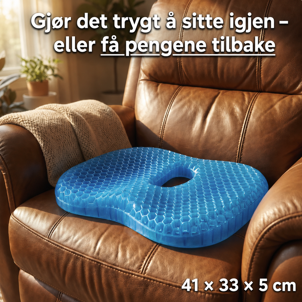 Bli kvitt smerter i halebeinet og sitt komfortabelt i timevis med MediGel