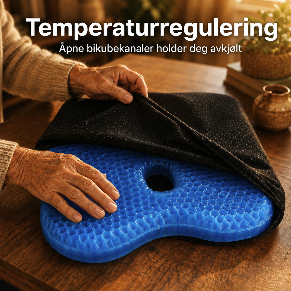 Bli kvitt smerter i halebeinet og sitt komfortabelt i timevis med MediGel