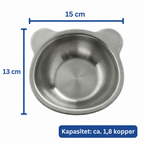 Mål 15 cm x 13 cm, kapasitet ca. 1,8 kopper